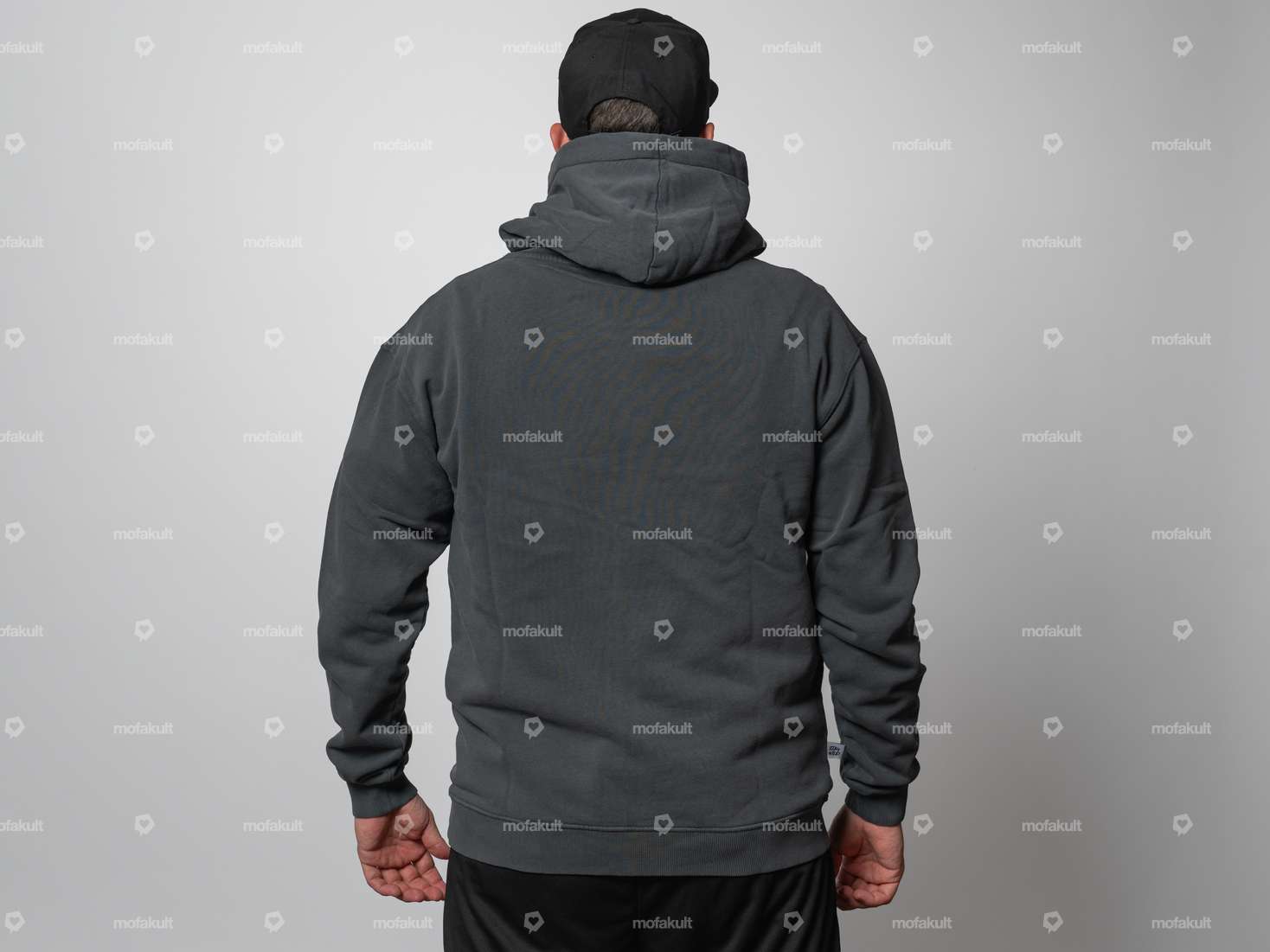 KULTWEAR Hoodie "Velcro" Stonewash gray Carousel Image 2