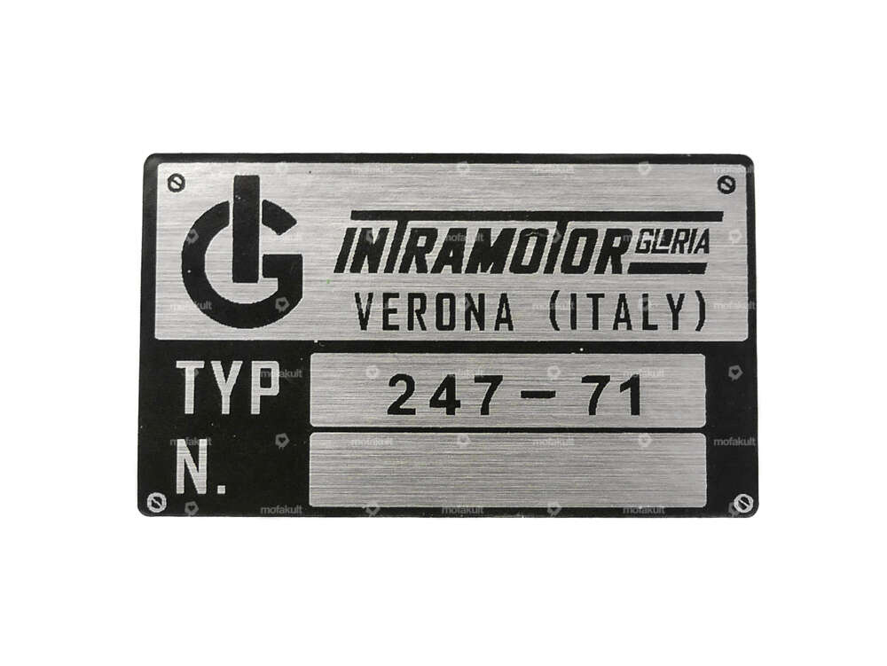 Type plate adhesive | Zündapp Belmondo Carousel Image 1