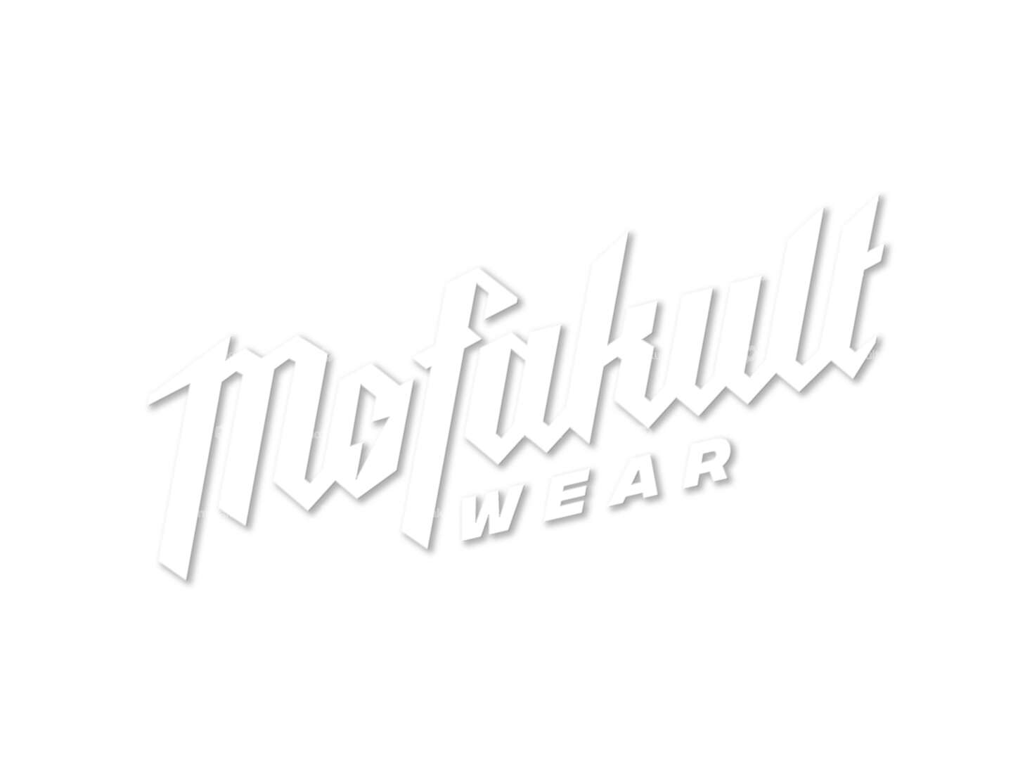 Sticker "Mofakultwear" white 120 x 63 mm foil plot Carousel Image 1