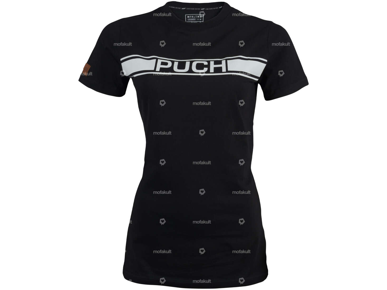 mk-Merch T-Shirt «Puch» (L-XXL) Woman Black Carousel Image 1