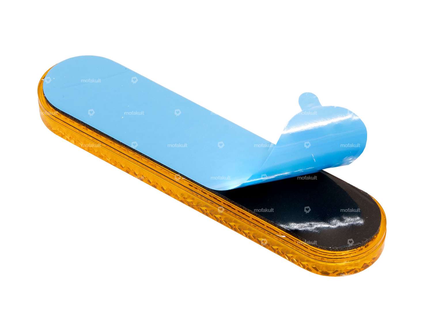 Reflektor selbstklebend rund orange Carousel Image 2