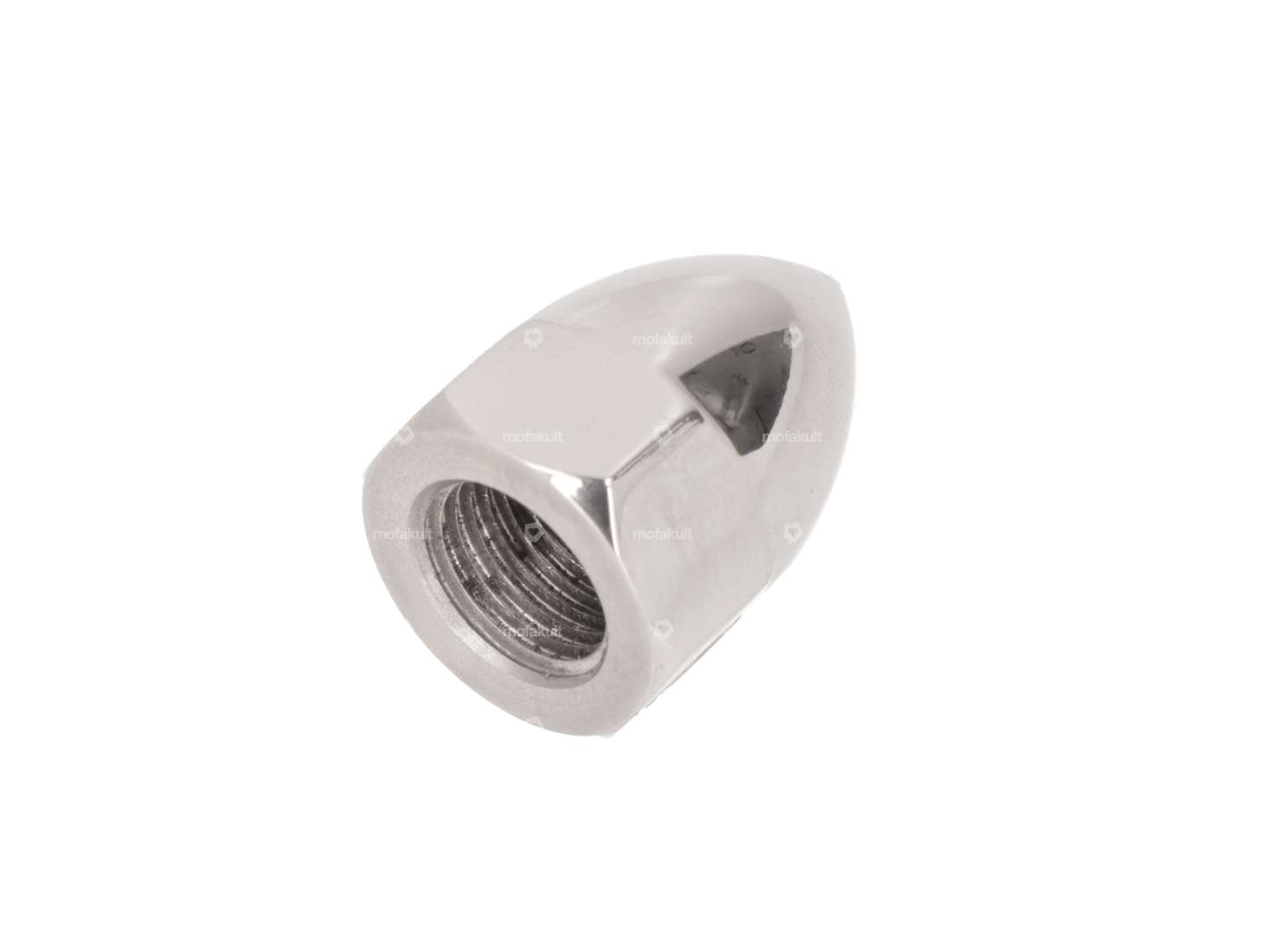 66HEROES pointed nut "Bullit" M9.5x1 Inox Carousel Image 3