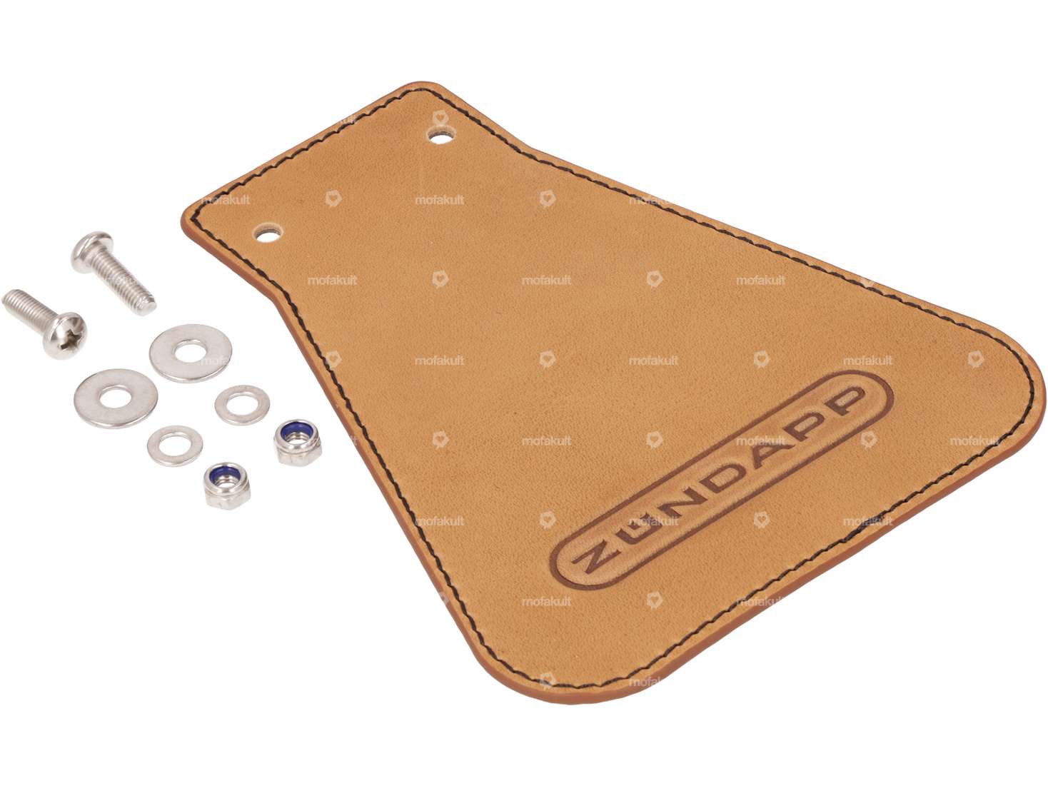 66HEROES Spritzschutzlappen «Zündapp» schmal Leder Carousel Image 2