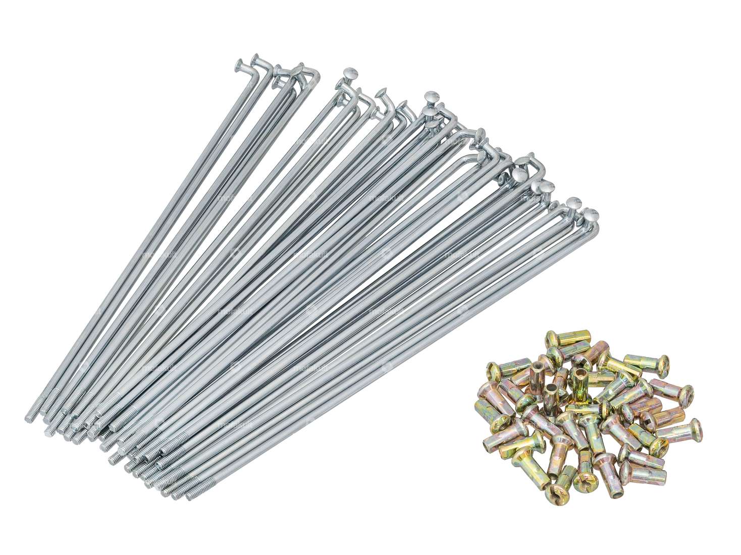 GPO Speichen-Set inkl. Nippel (2.9 x 178 mm) Vorderrad Stahl verzinkt | Piaggio Ciao, Bravo, Boxer Carousel Image 1