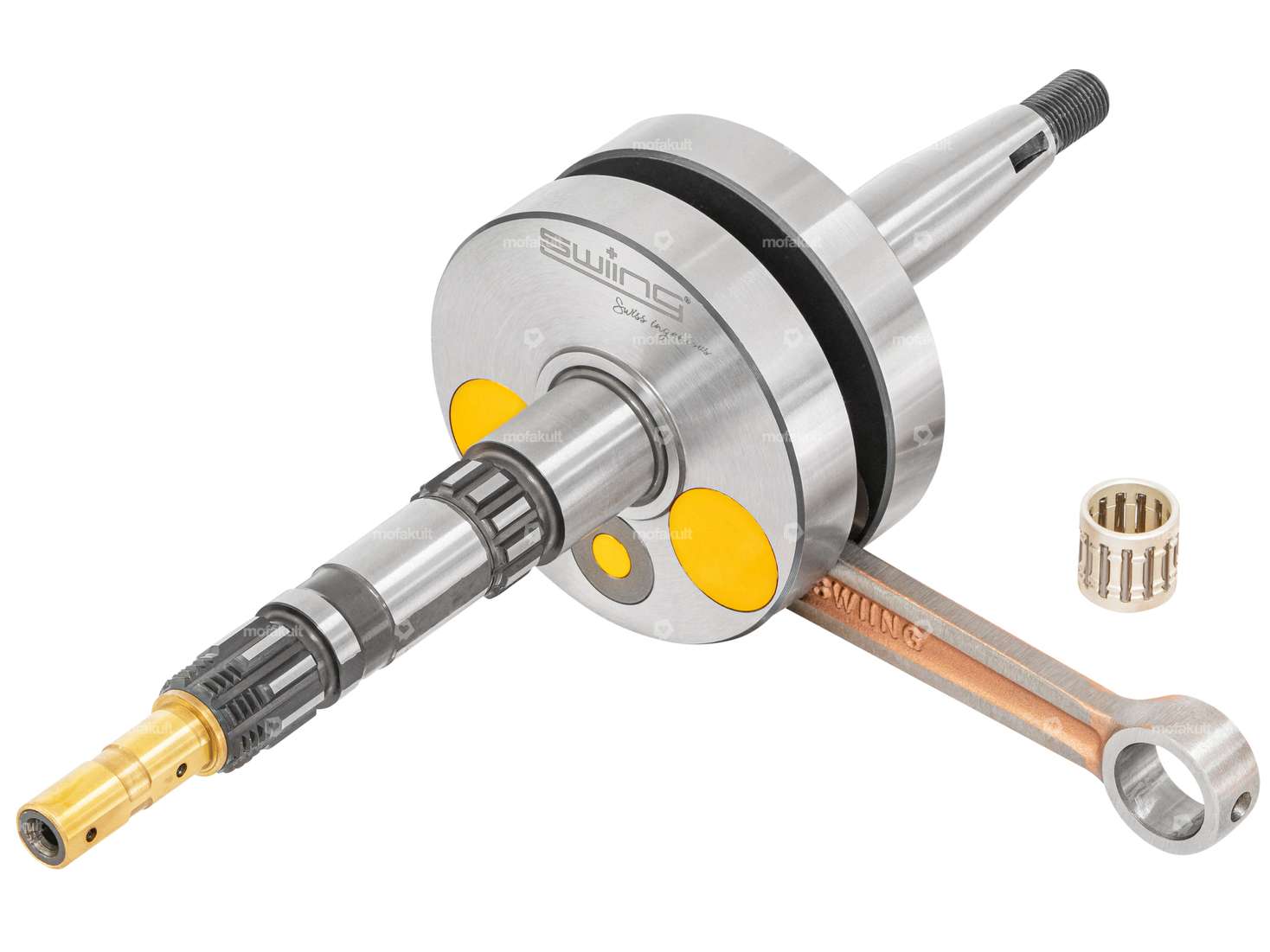 swiing® ingenious Kurbelwelle «High End» (+1 mm Hub) 9.5 mm Zapfen | Puch ZA50 Carousel Image 1