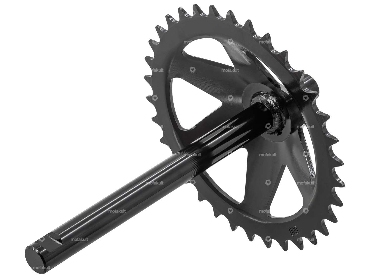 GPO Tretachse mit Kranz 34 Zähne schwarz | Puch X30 Velux Carousel Image 2