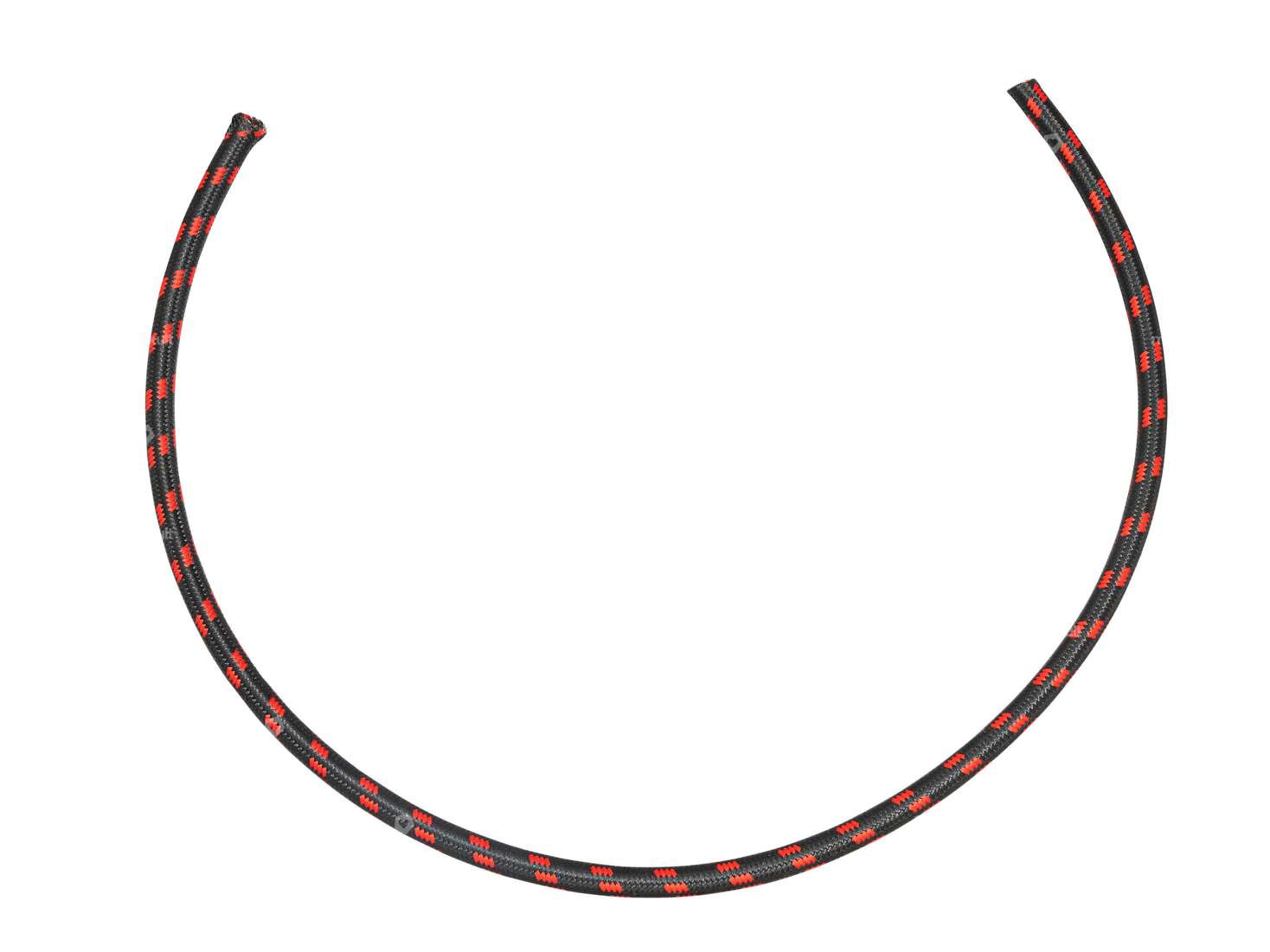 Zündkabel Ø 7 x 500 mm Textil schwarz / rot Carousel Image 1