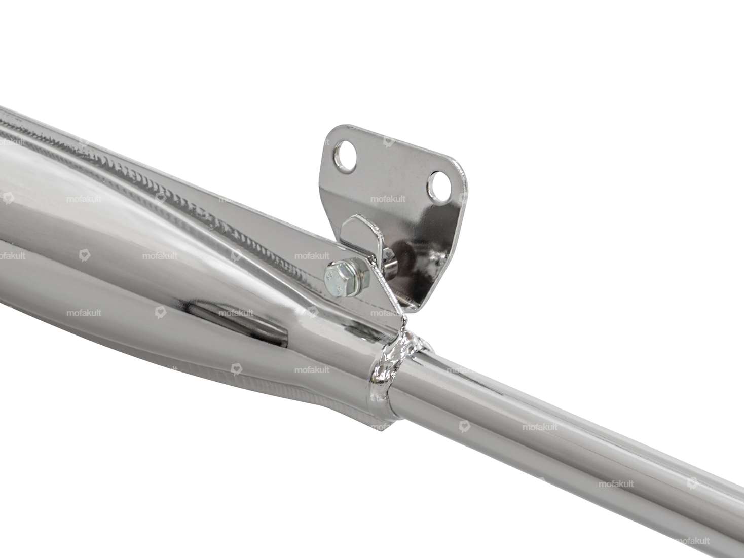 Auspuff 22 mm gerader Auslass Chrom | Tomos Carousel Image 2