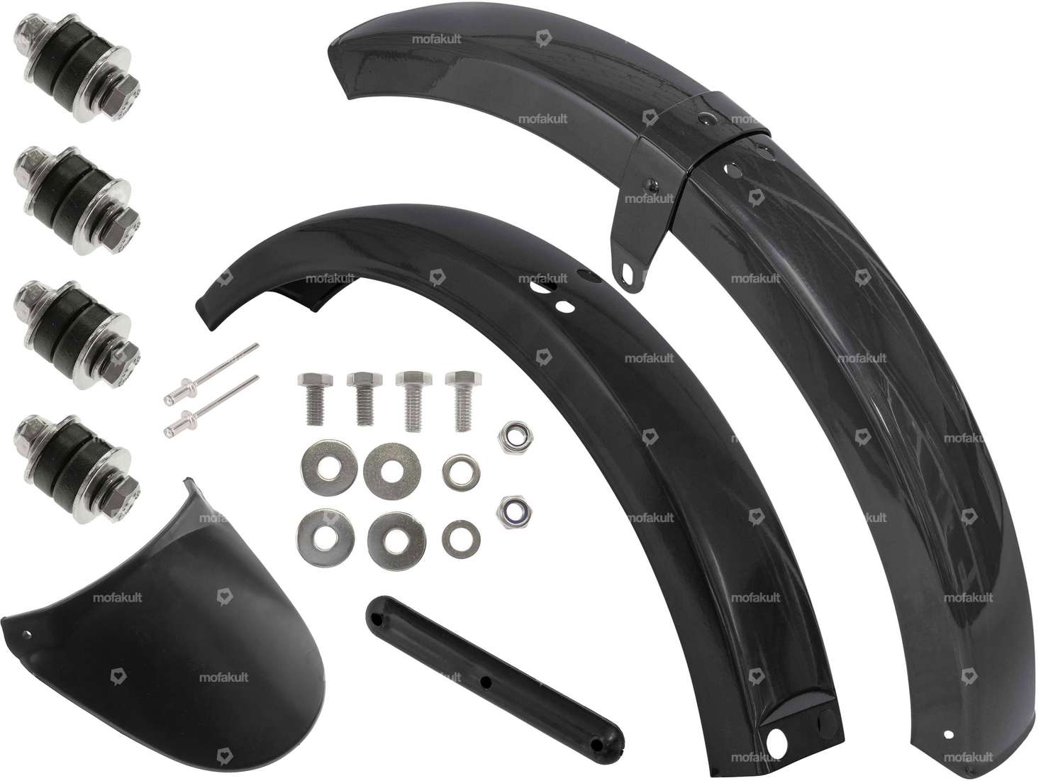 swiing® revival Schutzblech-Set Inox schwarz | Piaggio Ciao Carousel Image 1