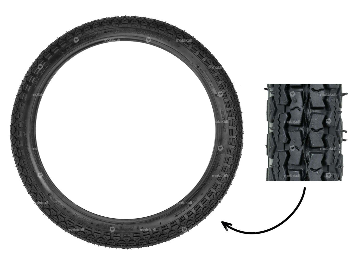 Fortune 2.25 x 17" Reifen 2 P.R. Allround Carousel Image 1