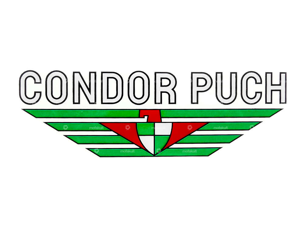 Condor Puch Aufkleber Tank Velux transparent Carousel Image 1