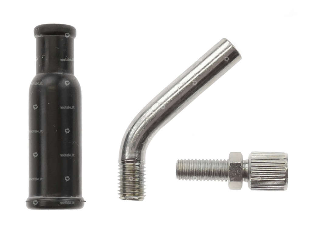 Dell'Orto 50° carburetor elbow set M6x0.75 Carousel Image 1