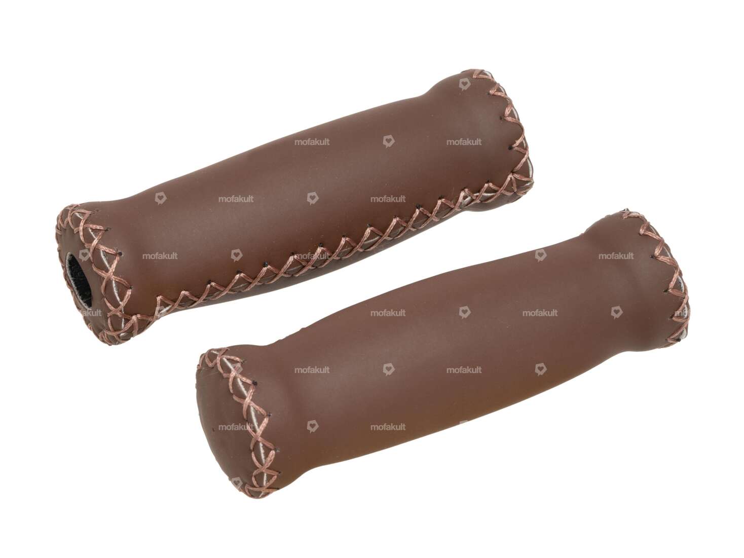 Handles imitation leather dark brown Carousel Image 1