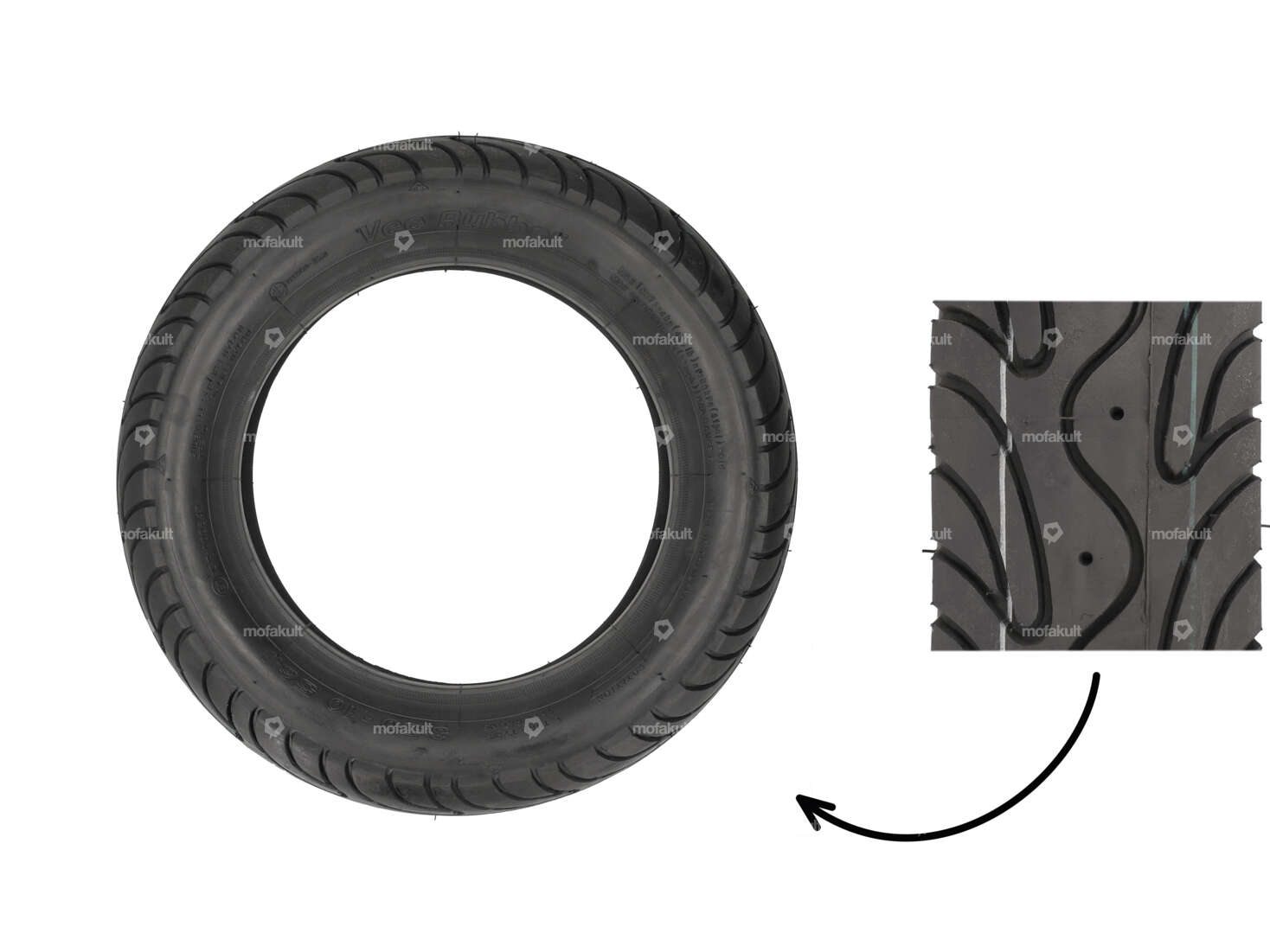 VeeRubber 3.50 x 10" tires VRM134 (V134) Semi-Slick Carousel Image 1