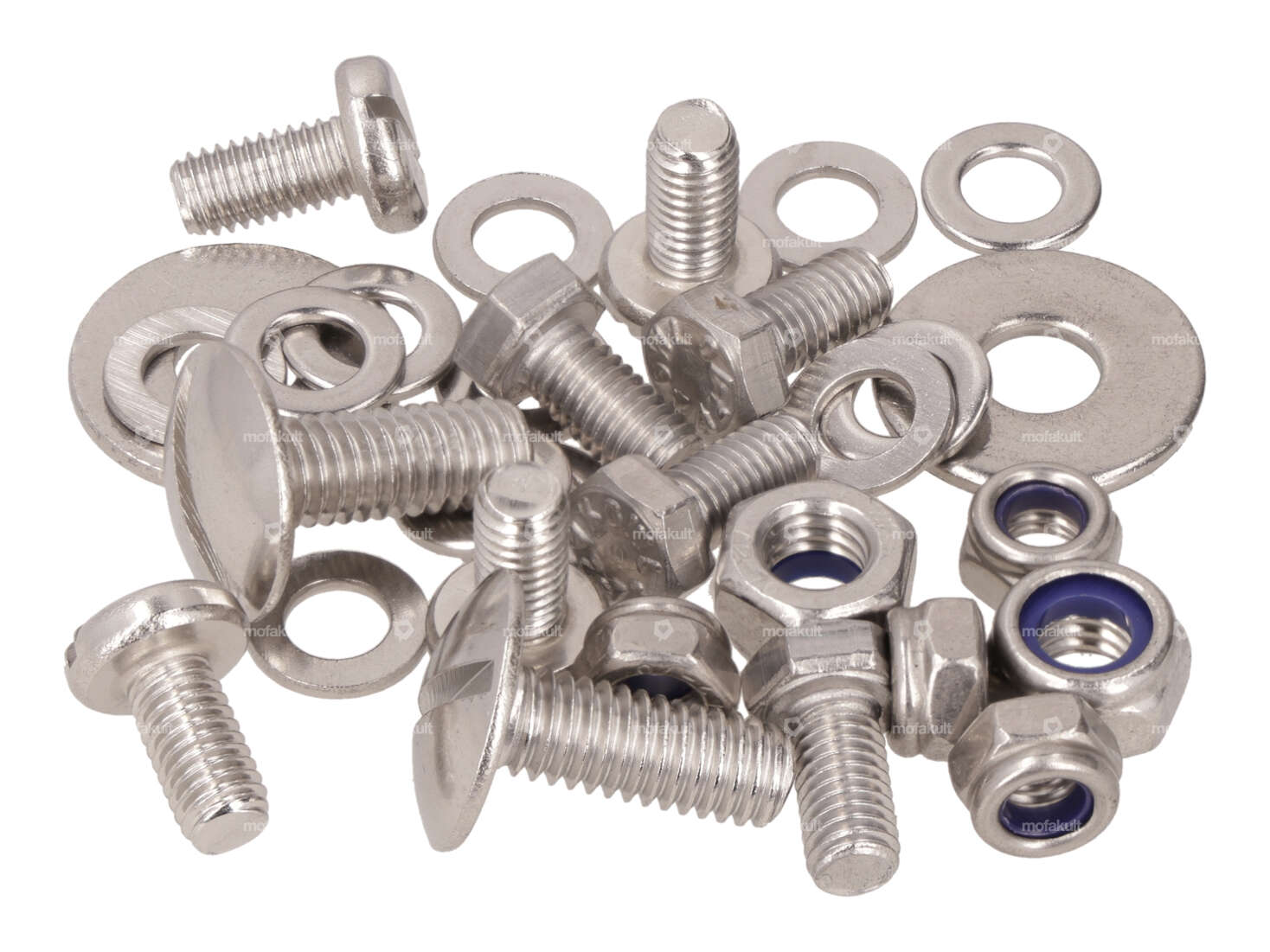 swiing® revival Schrauben-Set Schutzblech vorne Inox | Puch Maxi S, N Carousel Image 1