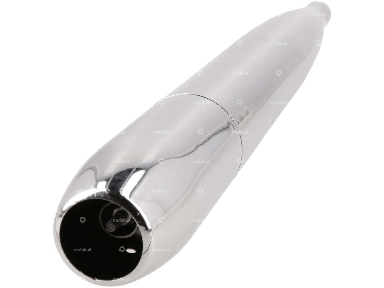 Auspuff Zigarre Ø 28 / 65 mm Chrom Carousel Image 3