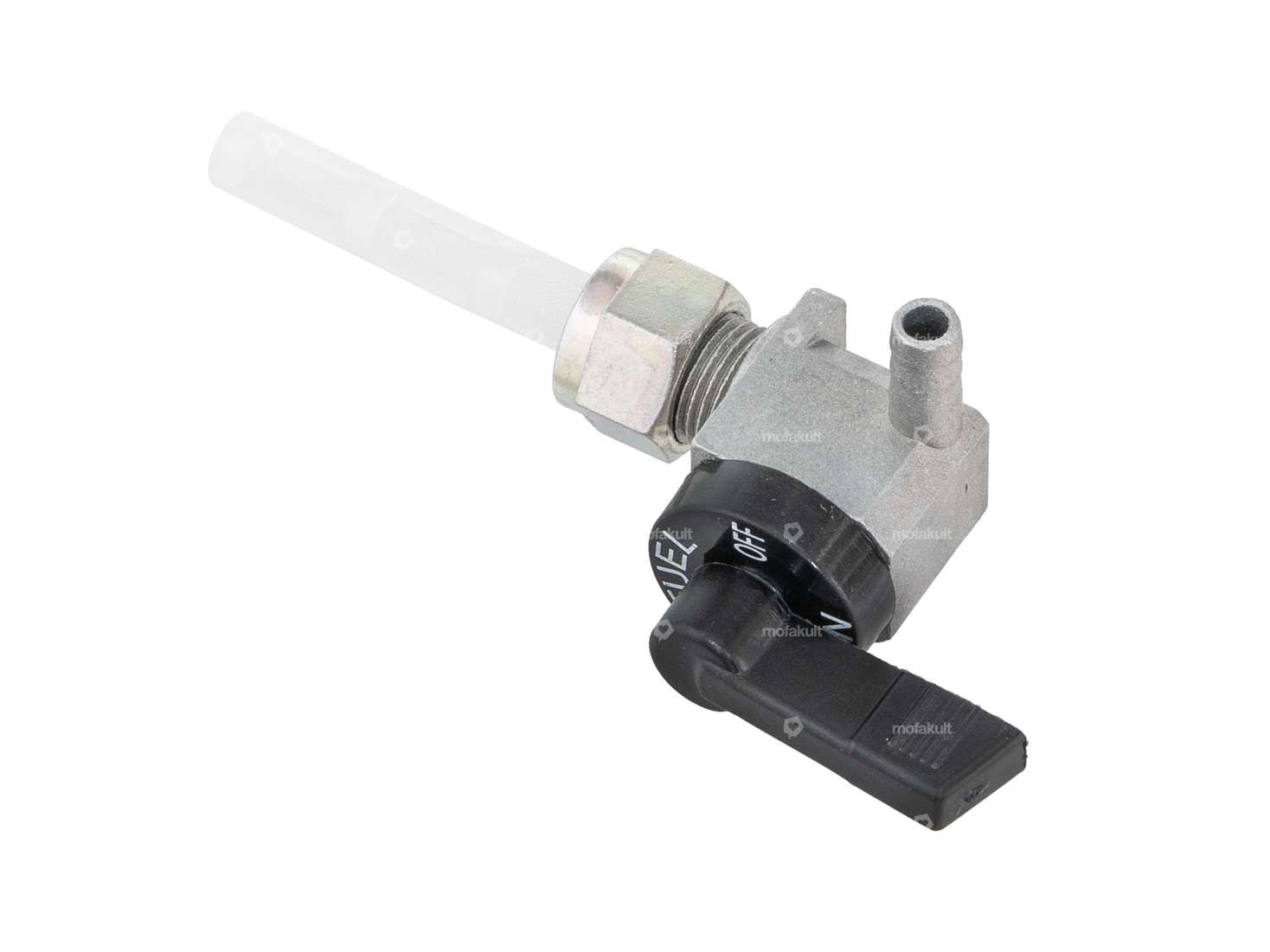 OMG Benzinhahn senkrecht M12x1 beschriftet (mit Überwurfmutter) rechts abgehend Carousel Image 2