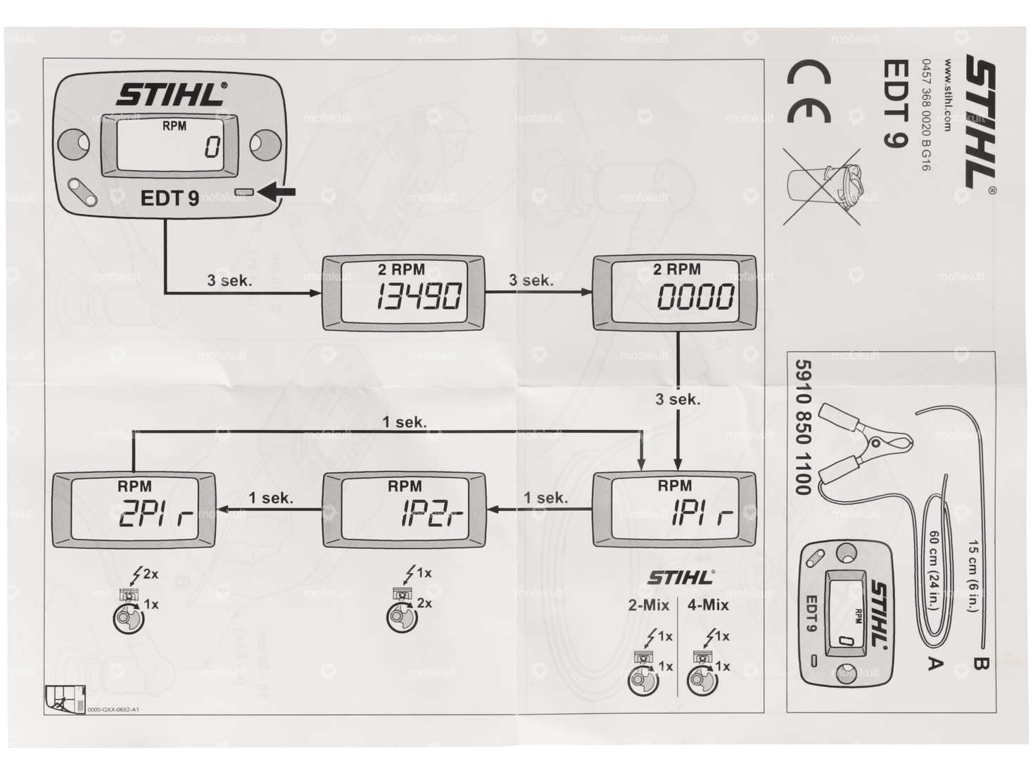 STIHL EDT 9 rev counter Carousel Image 4