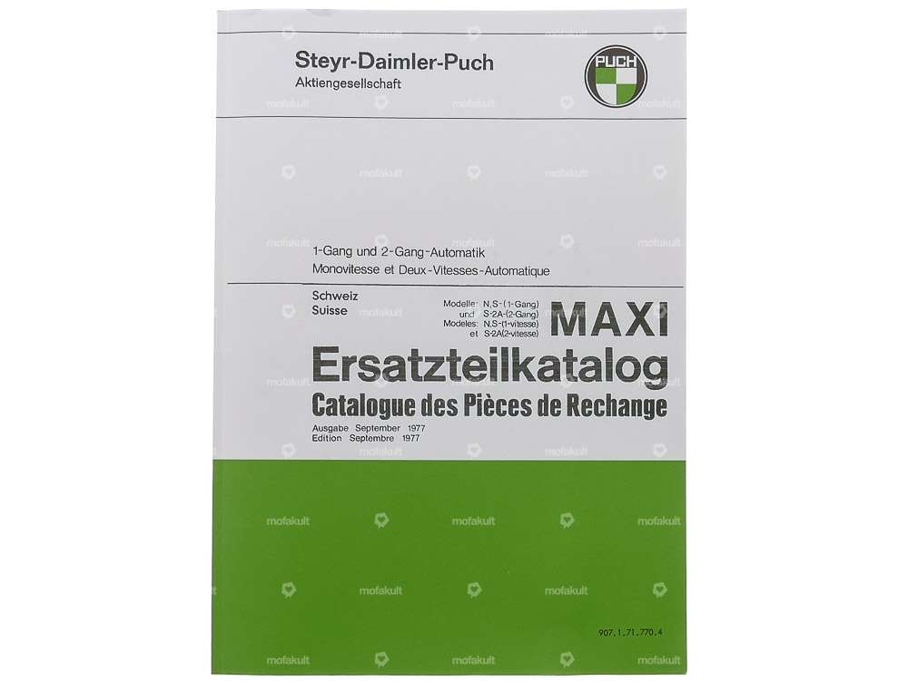 Ersatzteilkatalog | Puch Maxi S, N, S-2A (CH) Carousel Image 1