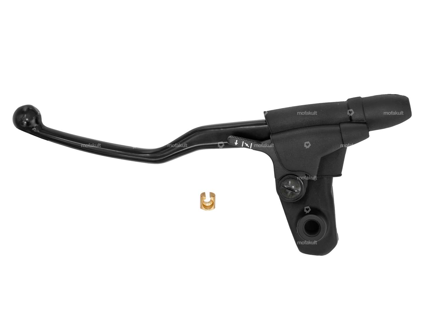 Domino brake lever aluminum left with decorative lever black Carousel Image 1