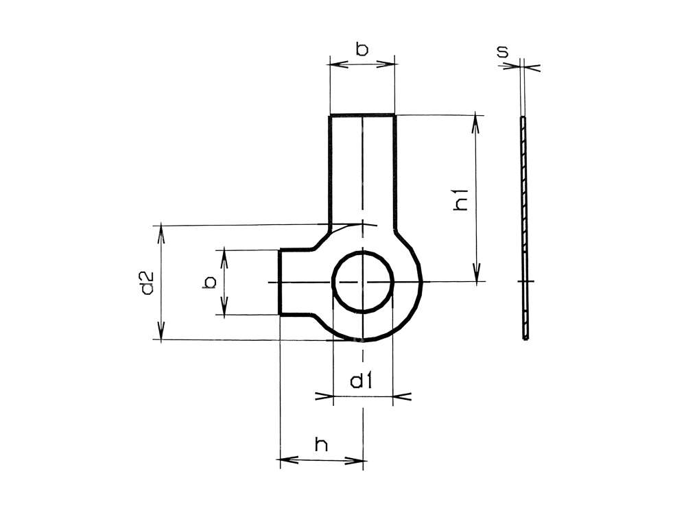 M14 Sicherungsblech 2 Lappen Carousel Image 2