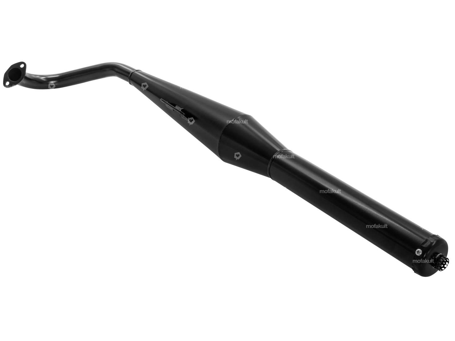 HOMOET Auspuff P4 28 mm schwarz | Puch MV, VS, MS / Tomos 2L, 3L Carousel Image 2