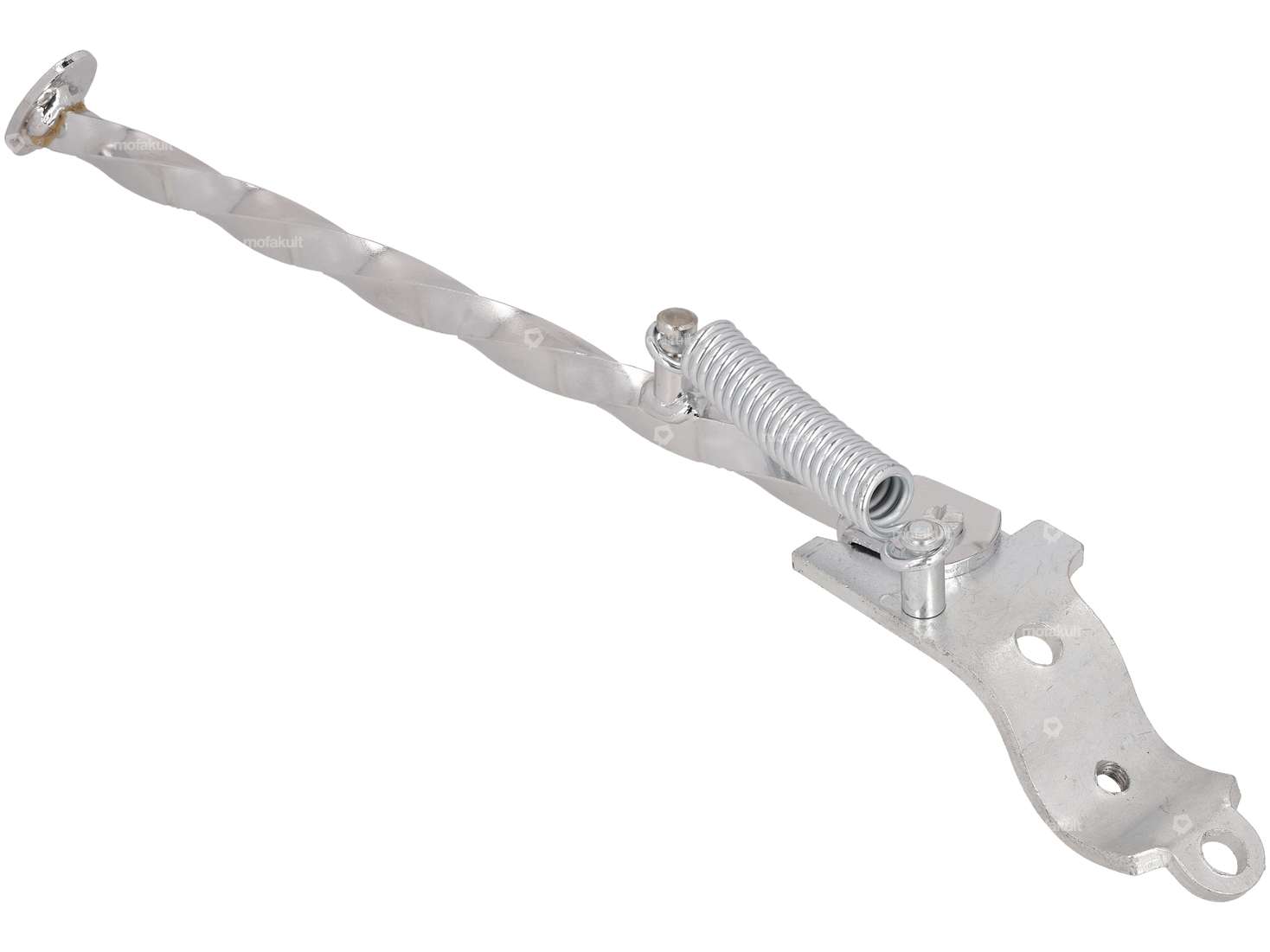 Side stand rotated left round mounting 31 cm chrome Carousel Image 2