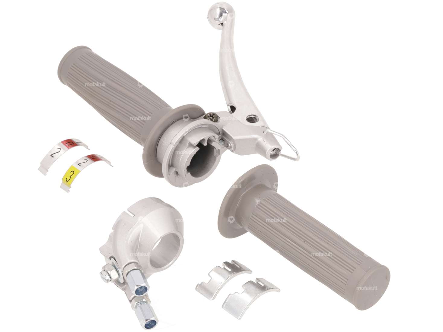 Schaltgriff 2 / 3-Gang (Magura Nachbau) silber / grau Carousel Image 2