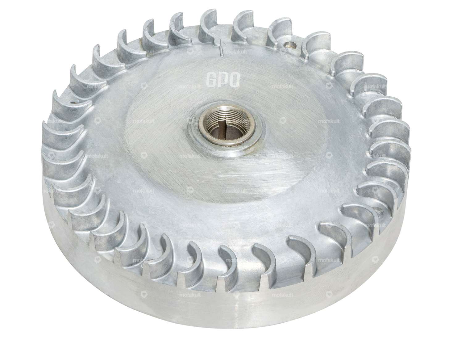 GPO Schwungrad 1300 g Vollwangen-Welle elektronische Zündung | Piaggio Ciao, SI, Bravo, Boxer Carousel Image 1