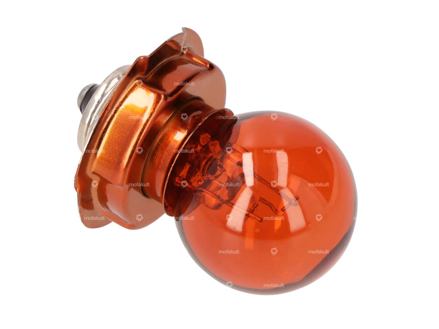 GPO bulb 6V - 15W (P26s) with collar, orange 1-filament Carousel Image 2