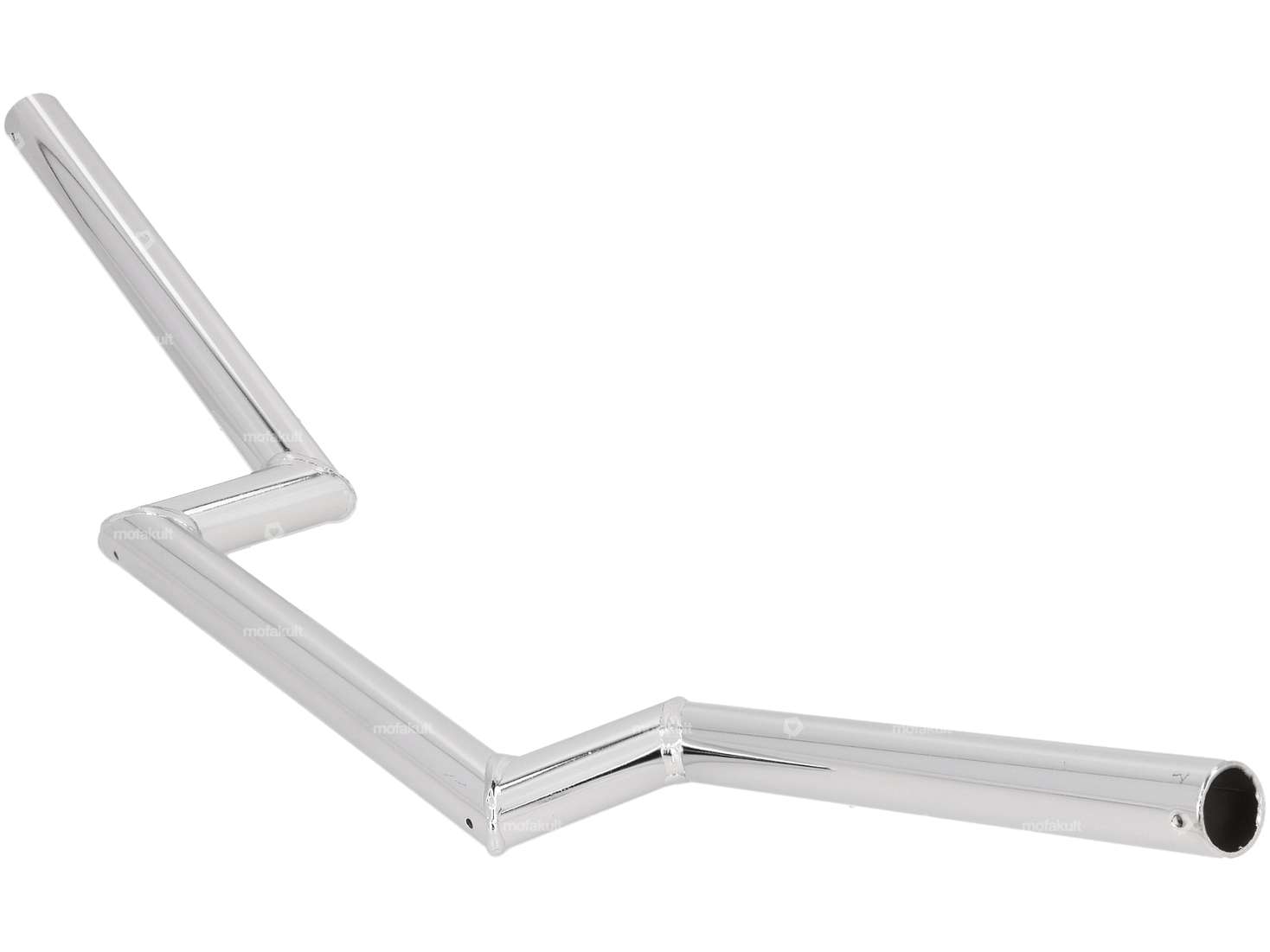 Handlebar fork plate 8 cm "Z" chrome Carousel Image 2