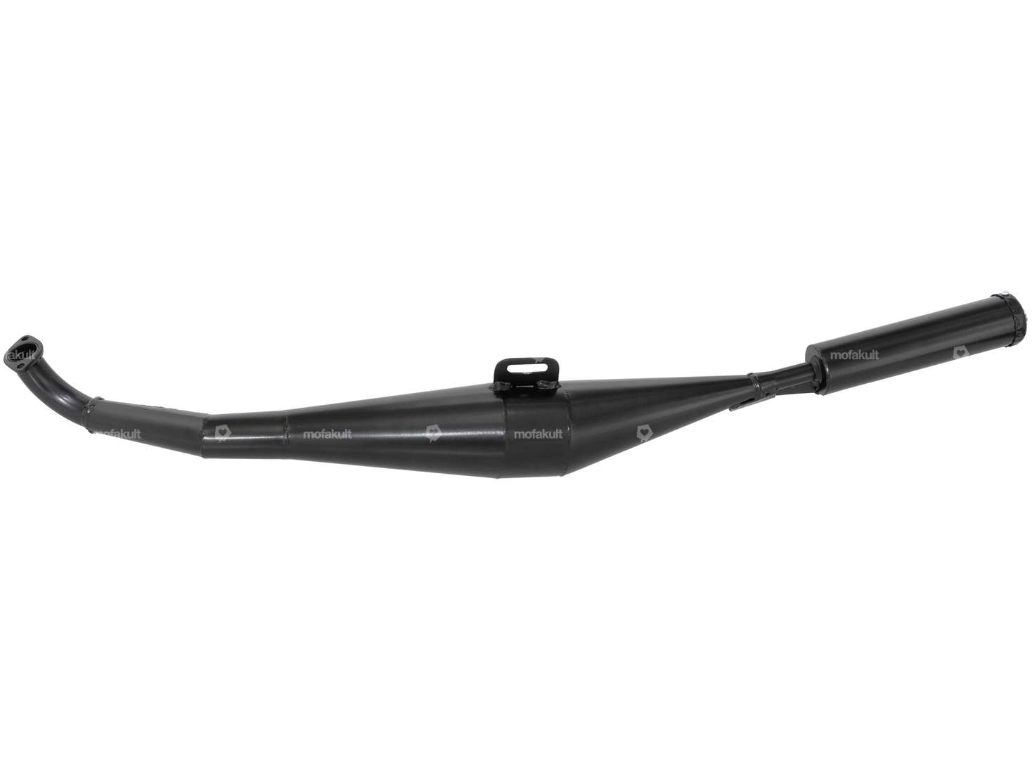 HOMOET exhaust P8 special black | Puch (slanted exhaust) Carousel Image 1