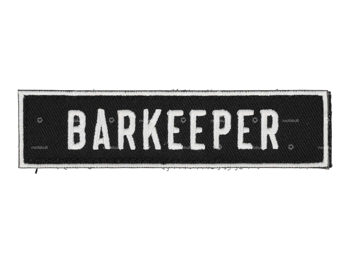 mk-Merch patch "BARKEEPER" black Carousel Image 1