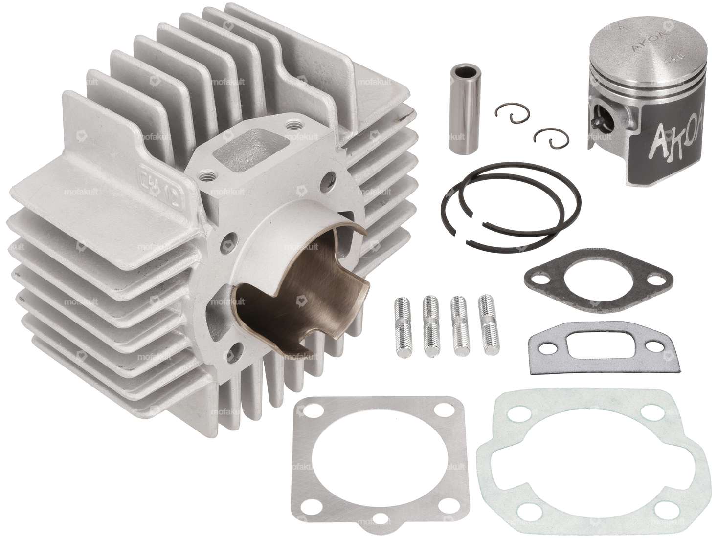 AKOA 44 mm cylinder kit gray CH12 camouflaged | Puch E50 / ZA50 / Z50 Carousel Image 1