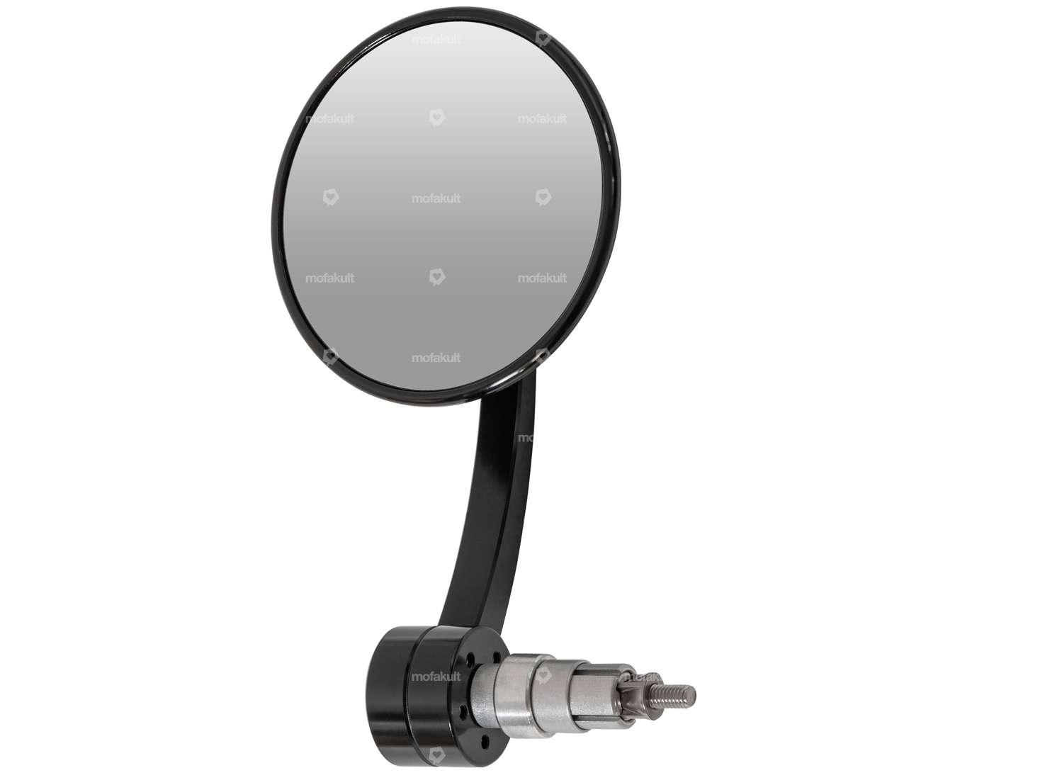 HIGHSIDER mirror CNC round plug-in version black Carousel Image 1