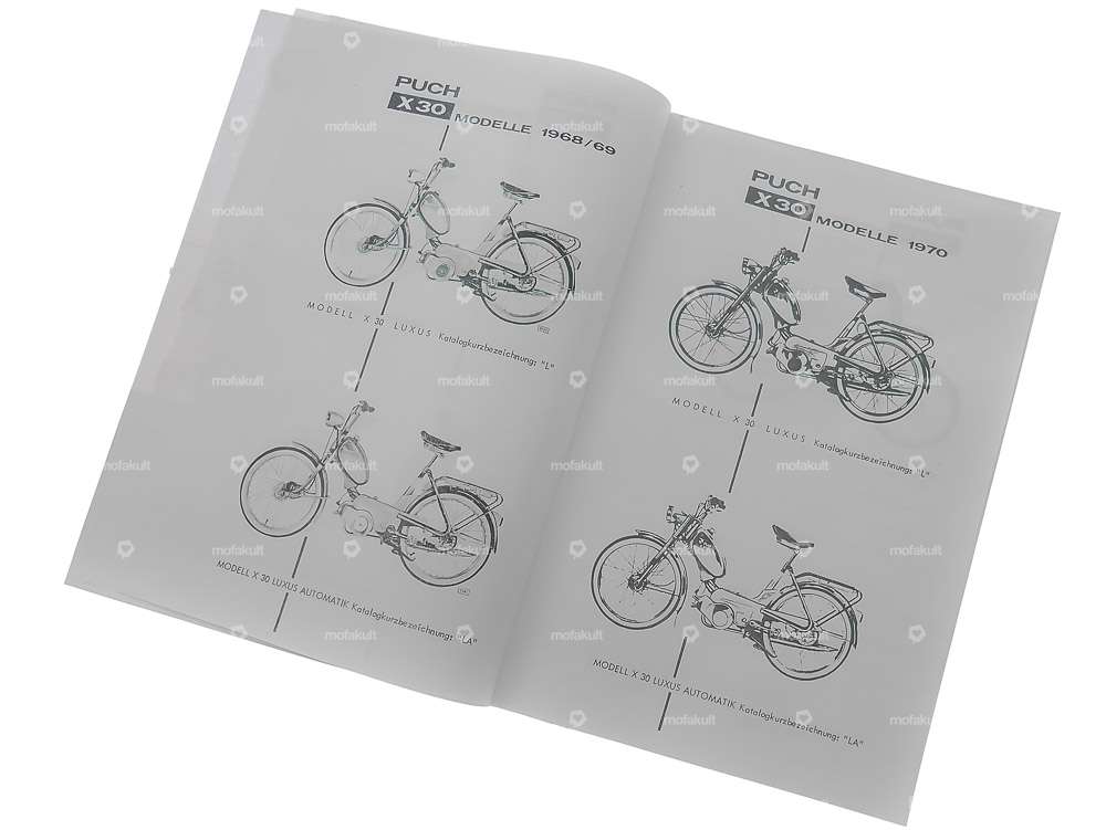 Spare Parts Catalog | Puch X30 Velux S, L, LA | mofakult
