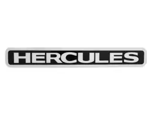 Aufkleber «HERCULES» 115 x 16 schwarz / weiss Aufkleber «HERCULES» 115 x 16 schwarz / weiss