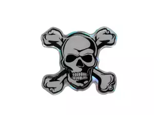 Totenkopf Gelkleber 3D Totenkopf Gelkleber 3D