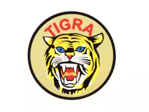 "TIGRA" Coat of Arms Sticker, Ø 44 mm | Tigra Pioneer "TIGRA" Coat of Arms Sticker, Ø 44 mm | Tigra Pioneer