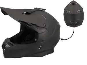 Cross helmet "Trendy" black matt (S-L) Cross helmet "Trendy" black matt (S-L)