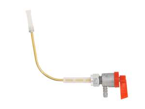 OMG fuel tap red horizontal M12x1 (with union nut) | Piaggio Ciao OMG fuel tap red horizontal M12x1 (with union nut) | Piaggio Ciao