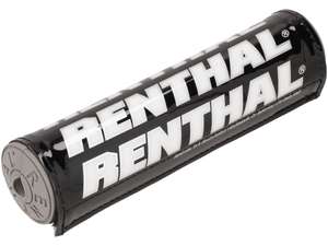 RENTHAL Lenkerschutz schwarz / weiss / silber 22 cm RENTHAL Lenkerschutz schwarz / weiss / silber 22 cm