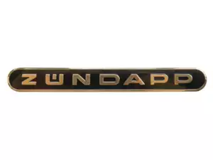 Zündapp lettering gold/black aluminum (self-adhesive) Zündapp lettering gold/black aluminum (self-adhesive)