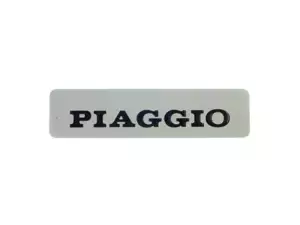 Sticker tank "PIAGGIO" aluminum 115 x 27 mm | Piaggio Ciao, SI, Bravo Sticker tank "PIAGGIO" aluminum 115 x 27 mm | Piaggio Ciao, SI, Bravo