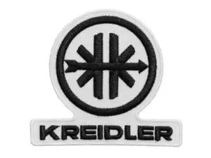 mk-Merch patch "Kreidler" 75 x 65 mm black / white mk-Merch patch "Kreidler" 75 x 65 mm black / white