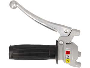 Schaltgriff 3-Gang (Magura Nachbau) grau / schwarz Schaltgriff 3-Gang (Magura Nachbau) grau / schwarz