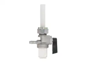 OMG fuel tap vertical M16x1 (with union nut) rear outgoing filter chamber plastic OMG fuel tap vertical M16x1 (with union nut) rear outgoing filter chamber plastic