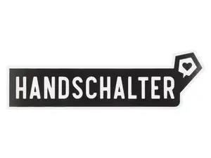 mk-Merch Aufkleber «HANDSCHALTER» 25 x 100 mm mk-Merch Aufkleber «HANDSCHALTER» 25 x 100 mm