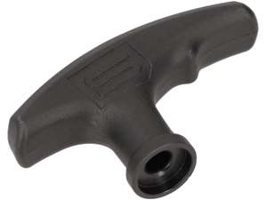 Pull rope starter handle black plastic Pull rope starter handle black plastic