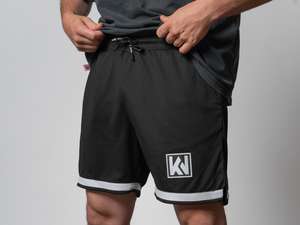 KULTWEAR Shorts «Crew» Mesh schwarz / weiss KULTWEAR Shorts «Crew» Mesh schwarz / weiss